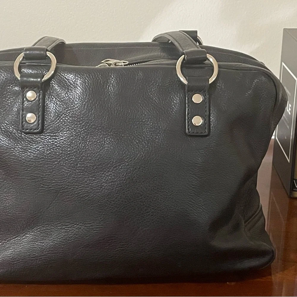 Yves Saint Laurent EUC Sac Lover black Leather Shoulder vintage Handbag ✨ - Picture 9 of 17